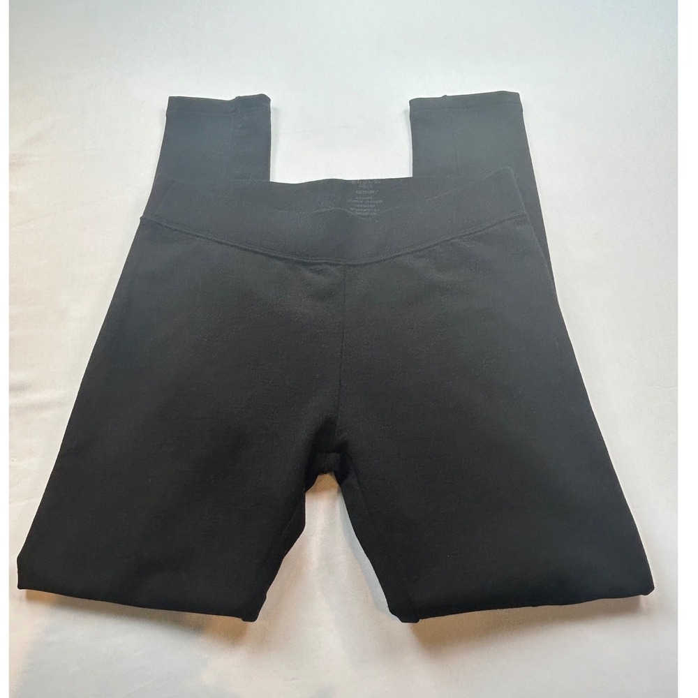 Woolx Stella Leggings Women Medium Black Merino Wool Blend Stella